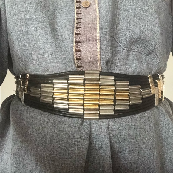 Vintage Art Deco Strands Waist Belt main image 4